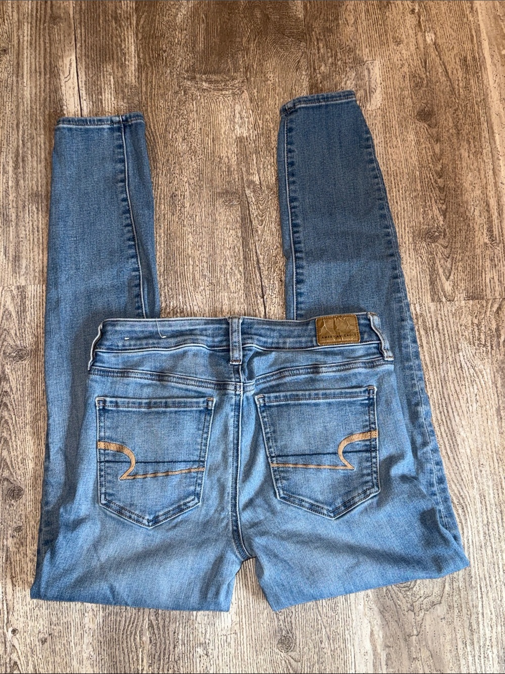 Women’s Blue Denim Jeans with Back Pocket Stitching